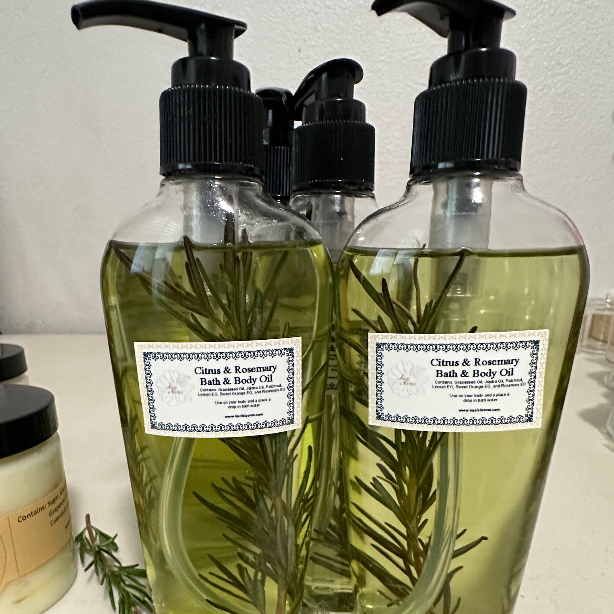 Citrus and Rosemary Bath & Body Oil 8 oz